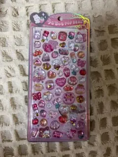 正規品　うるちゅる　ポップシール　うさぎ　ハムスター　食べ物　ピンク