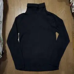 フリース 黒 Mサイズ タートルネック 新品未使用