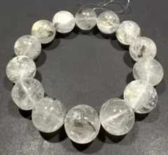 極上大玉 ブラックルチル14.5mm】 高透明 黒針ビッシリ 内径17cm＋ 