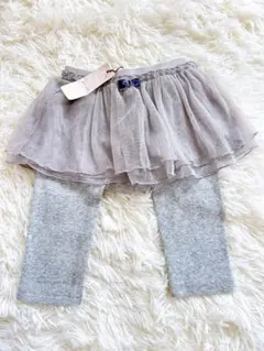 80cm petit main チュール付きスカート　スカパン　レギンス