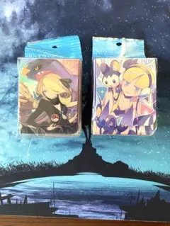 【新品未使用】ポケモンカードゲーム デッキケース　カミツレの休日　シロナの決起