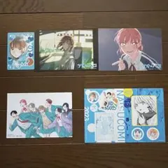 アオのハコ 特典 5点セット イラストカード ポストカード ステッカー ナツコミ