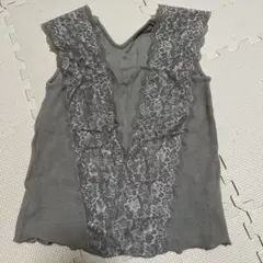 Omekashi タンクトップ　レース付き