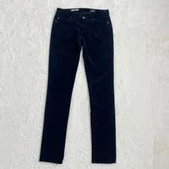●AG エージージーンズ　ストレート　パンツ　コーデュロイ　紺　25R S相当