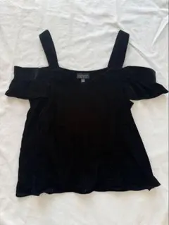 TOPSHOP オフショルダー黒シャツのサムネイル