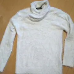 Tornado Mart ホワイト タリバンネック ニットセーター Lサイズ