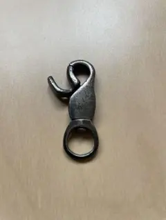 新品未使用 シルバー925 クロス キーホルダー クリップ シャックル付