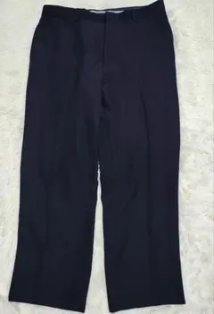 美品　ダークネイビー スラックス ストレート　ウエスト88