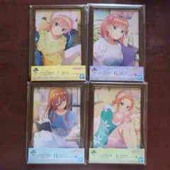 F賞　描き下ろしフレームスタンド　一番くじ五等分の花嫁∬ 祝福の門出 4種類