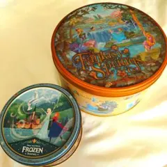 ディズニーリゾート おみやげ空き缶 大小２個セット