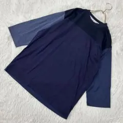 TAKEO KIKUCHI カットソー ネイビー 2 シンプル 着回し