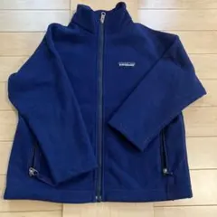 patagonia ネイビー フリース　ジャケット　パタゴニア　キッズXS