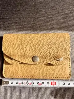 レザー　ハンドメイド　本革　コインケース　小物入　カードケース