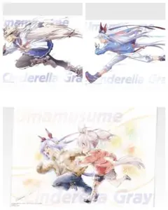 【未使用】一番くじ　ウマ娘　シンデレラグレイ　G賞 描きおろしアクリルボード3点