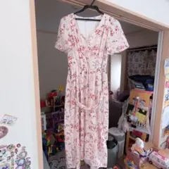 sezane 花柄 半袖 ひざ丈ワンピース - メルカリ