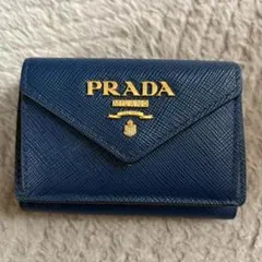 PRADA ネイビー 三つ折り財布のサムネイル