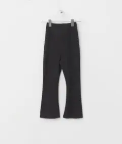 oojuオージュ ハイウエスト リブフレアパンツ 100-110