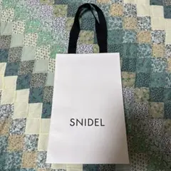 SNIDEL スナイデル ショッパー ショップ袋 紙袋 ホワイト 小サイズ
