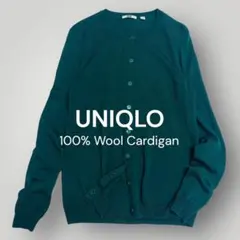 UNIQLO　エクストラファインメリノウール100%　クルーネックカーディガン