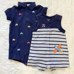 Little Me ベビー ロンパース 2枚セット　3M 60cmのサムネイル