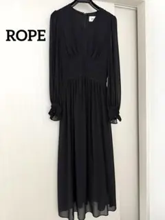 ROPE ブラック　ロングスリーブ　ワンピース【36】