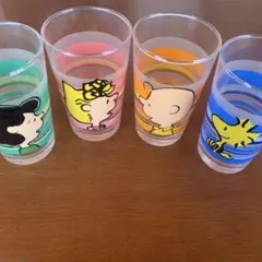 スヌーピー キャラクターグラス 4個セット