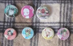 アニメキャラクター缶バッジ7個セット