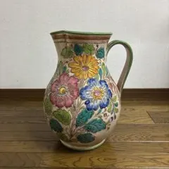 イタリア製　陶器 傘立て　マジョリカ焼　フィレンツェ　壺　インテリア　玄関飾り イタリア製 陶器 傘立て マジョリカ焼 フィレンツェ 壺 インテリア