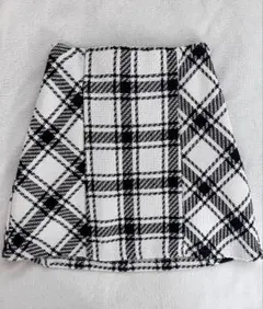 GRL バックリボンツイードチェックミニスカート ［gm699］