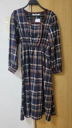 Ray Cassin 　清楚　チェック柄ロングワンピース タグ付き未使用