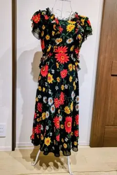 エムズグレイシー 花柄シアーワンピース 36 - メルカリ