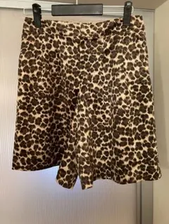 23区　ヒョウ柄キュロット　大きいサイズ44