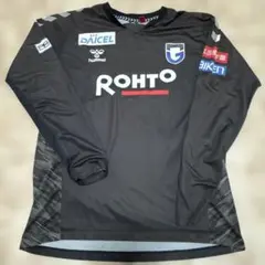 ガンバ大阪 支給品 hummel 長袖シャツ 黒 ROHTO
