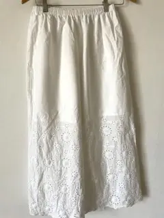 HUG.Uハグユー裾レースワイドパンツ