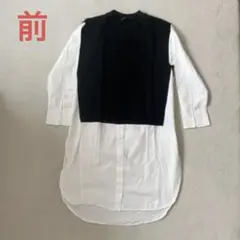 ZARA 膝上シャツワンピース S