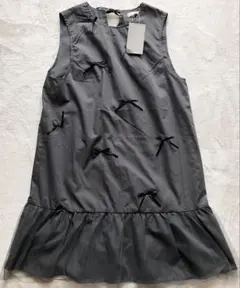 【Alley by w closet】リボンいっぱい　ノースリーブワンピースのサムネイル