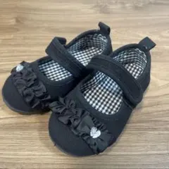 Preen ブラック フリル付きフォーマルシューズ