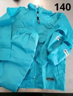 OUTDOOR　水色　雨具 140cmのサムネイル