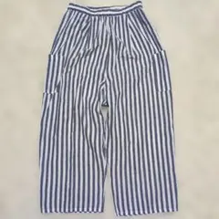 サマンサモスモス　リネン1:00%　ボトム　パンツ　ストライプ　ナチュラルのサムネイル