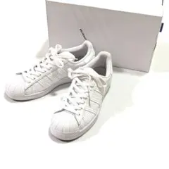 美品 adidas アディダス スーパースター ホワイト パンチング 25cm