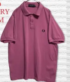 FRED PERRY フレッドペリー　メンズ　ピンク　半袖ポロシャツ