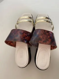 MURUAクリアウェッジサンダル25cm