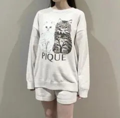 ジェラートピケ ツインキャットジャガードプルオーバー ショートパンツ セット‼️