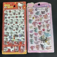 ドロップシール 3D ぷっくりシール 動物 硬い 2セットおまとめ 可愛い