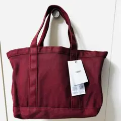 新品 ヘミングス キャンバストートバッグ 動かせる仕切り ヘミングス 赤