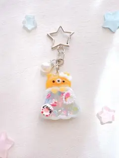 ゆめかわカフェ くまちゃん スイーツ シェイカーキーホルダーシャカシャカ
