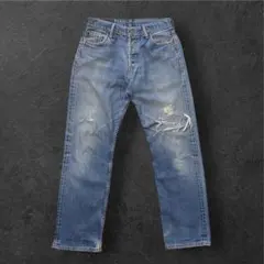 Levi's 501 ハイダメージデニム W30 グランジ フィリピン製のサムネイル