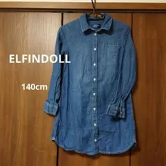 デニム シャツワンピース 140cm