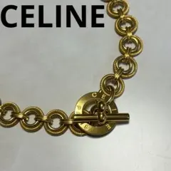 CELINE セリーヌ ヴィンテージ ロングネックレス ビットモチーフ