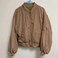 ピンクリバーシブルMA-1 ジャケット ボア裏地